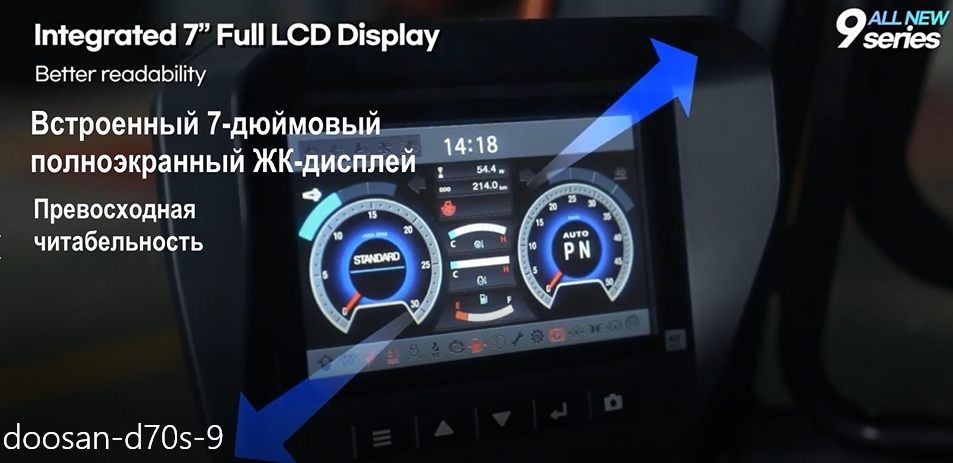 ЖК-дисплей погрузчика Doosan 9 серии ЖК-дисплей погрузчика Doosan 9 серии